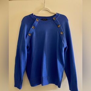 Ann Taylor sweater Sz XL blue NWT